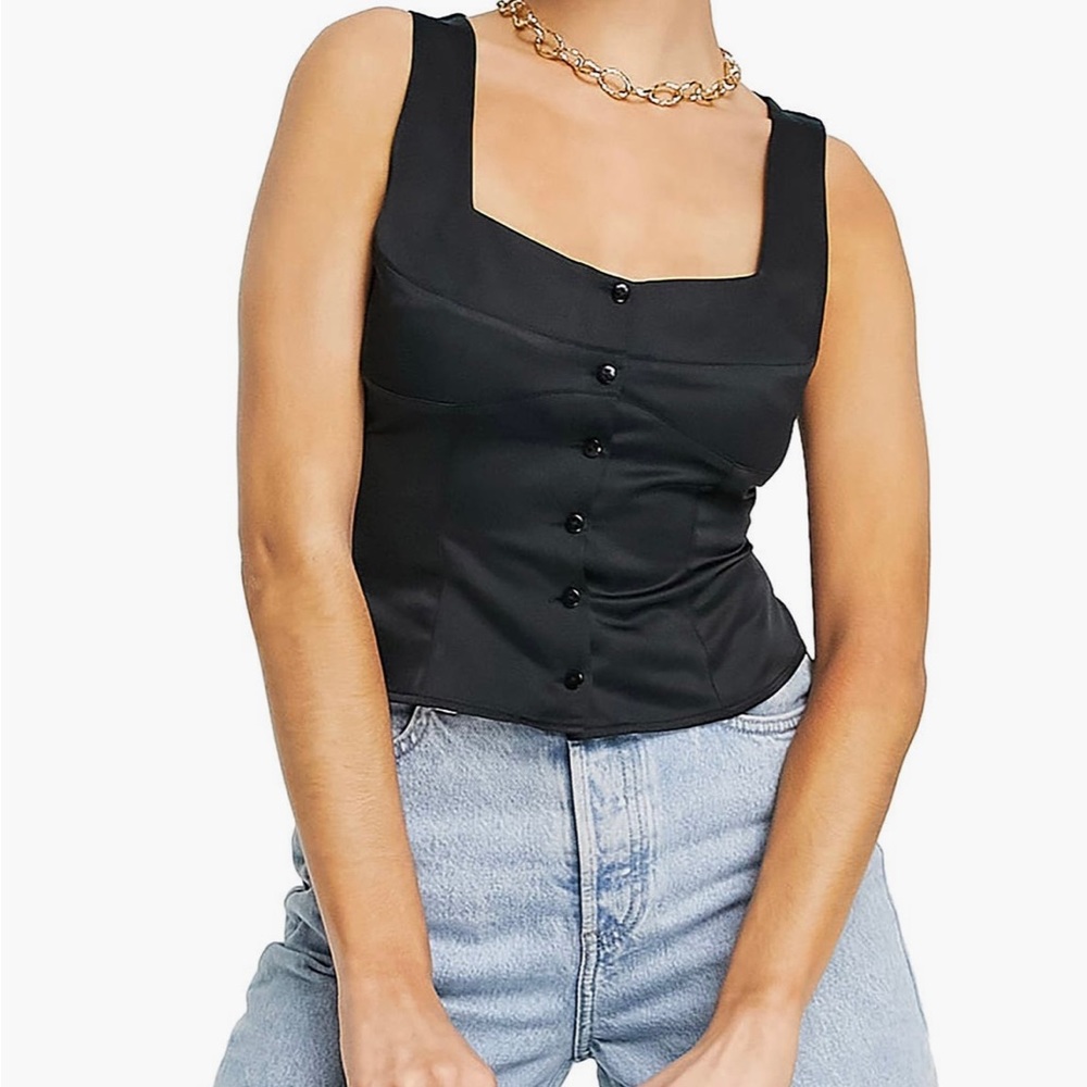 Topshop Front Button Corset
Tank